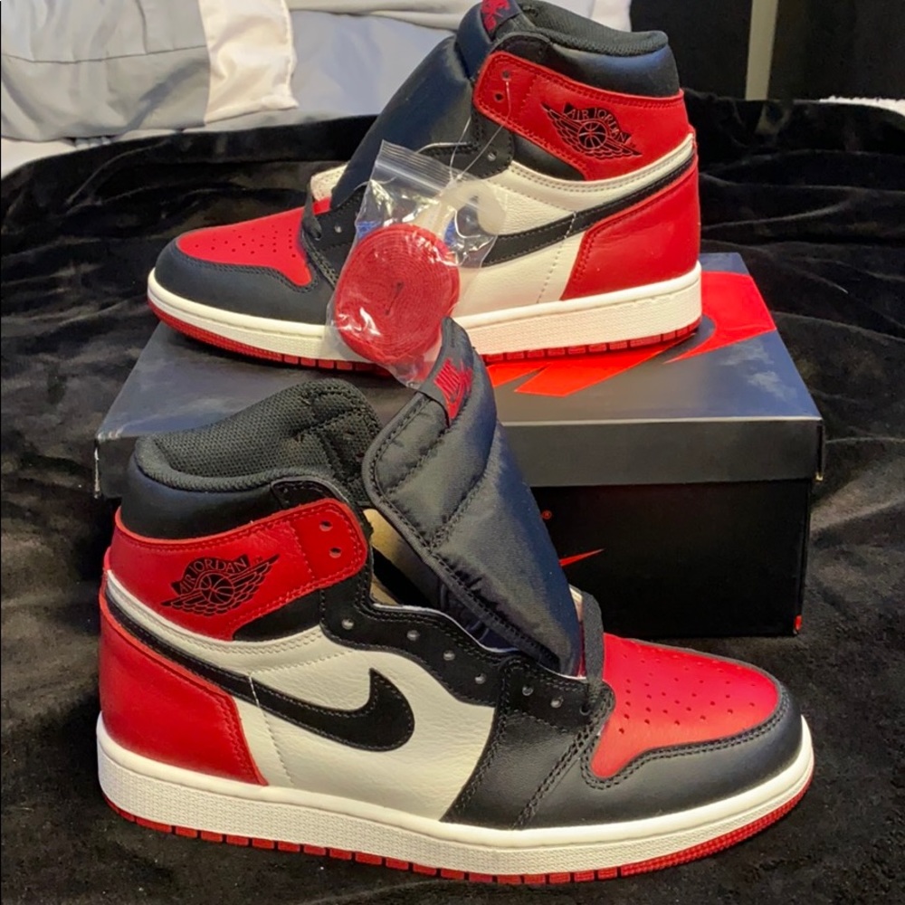 Jordan 1 High Bred Toe Size 9